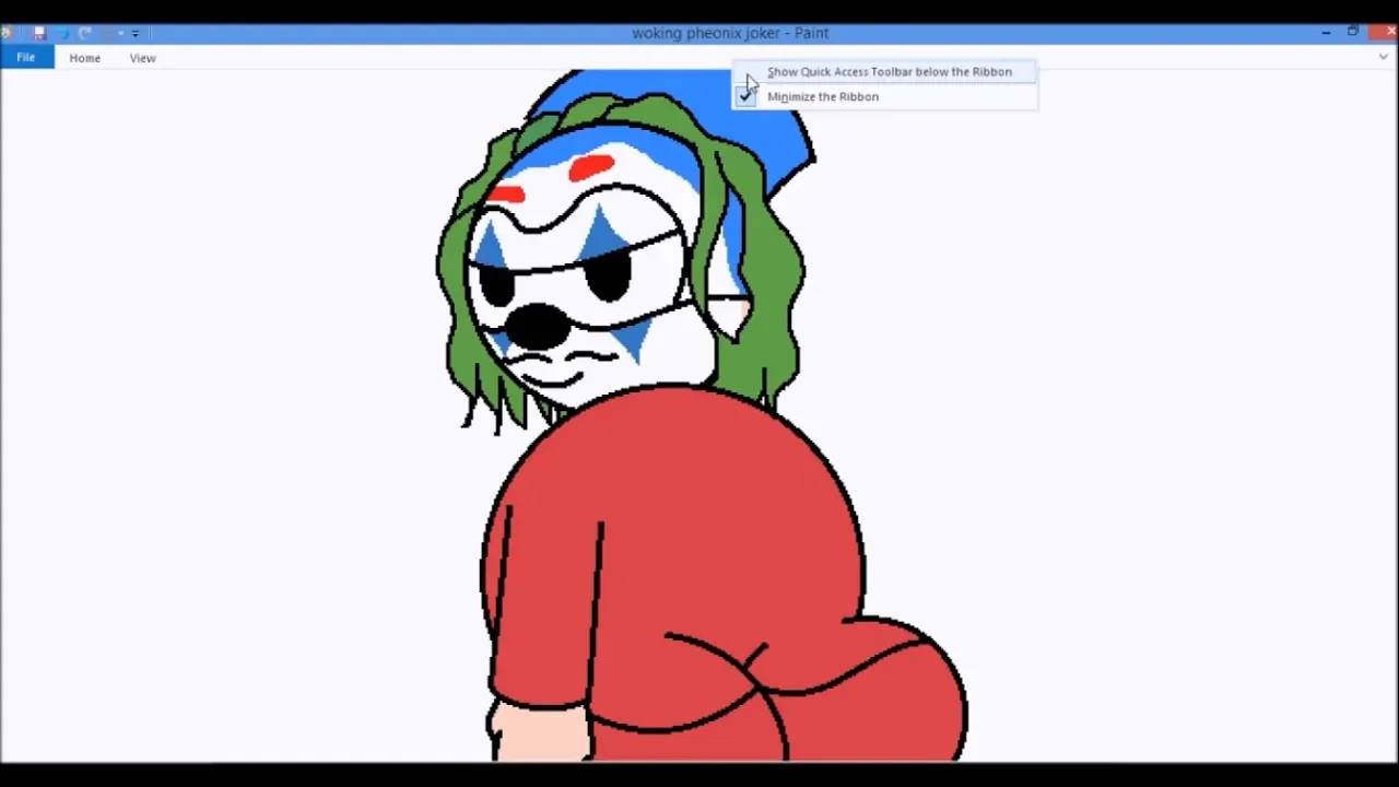 Drawing Sonic The Hedgehog As The Joker